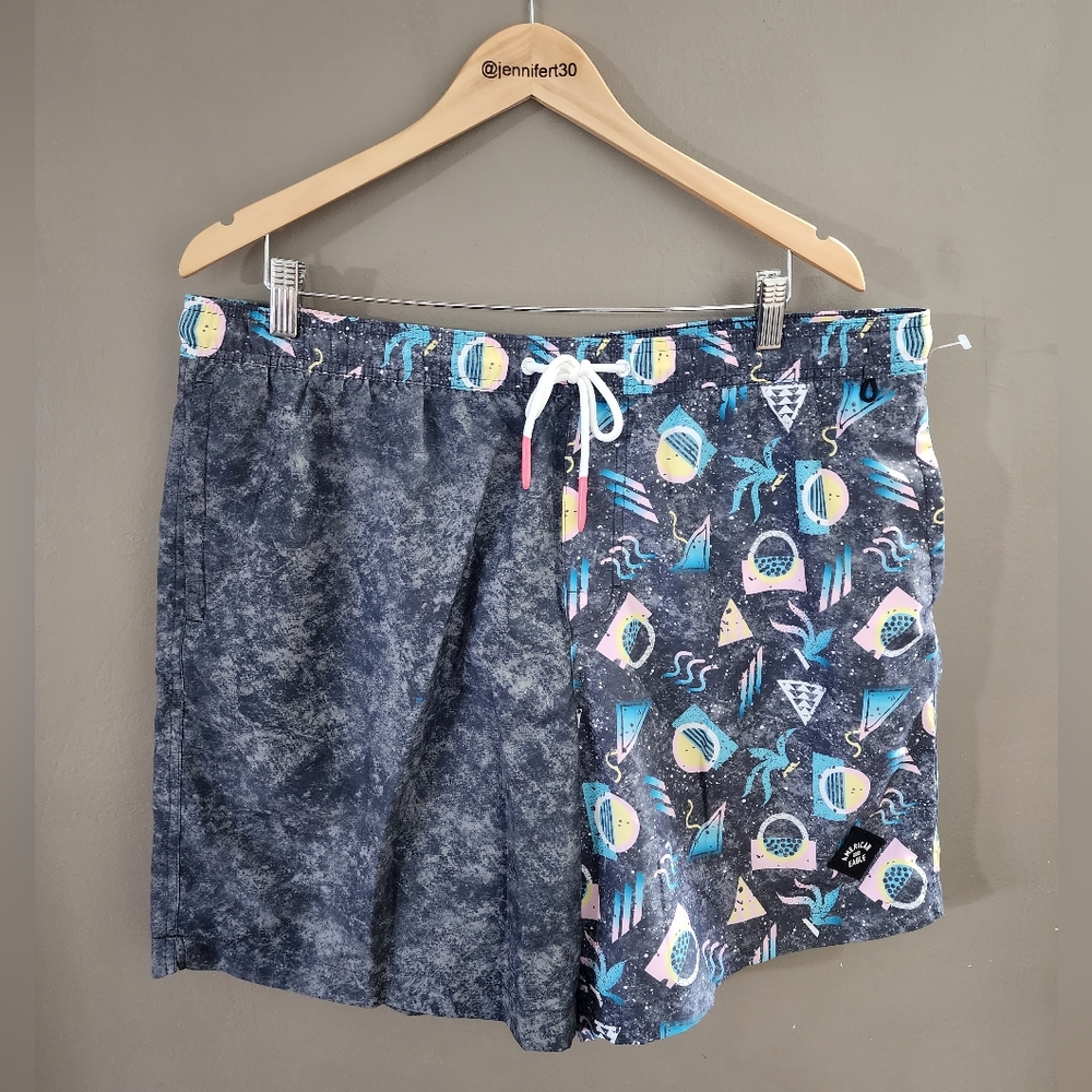 Mens American Eagle Swim Trunks Size XL Lined Swimwear Pockets Drawstring Waist